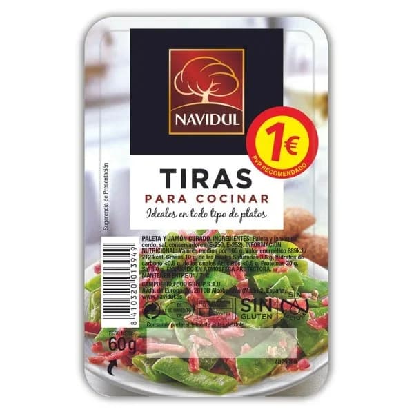 Jamón Curado Taquito 60G - 0.05 kg - Imagen del producto en Findit