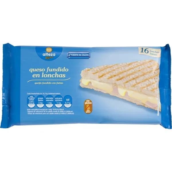 Queso Fundido Lonchas 16U - 1 ud - Imagen del producto en Findit