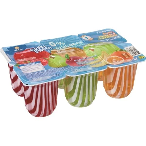 Gelatina 0% Azúcar Surtida 6UD - 0.6 l - Imagen del producto en Findit