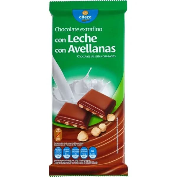 Chocolate Leche Avellanas - 0.15 kg - Imagen del producto en Findit