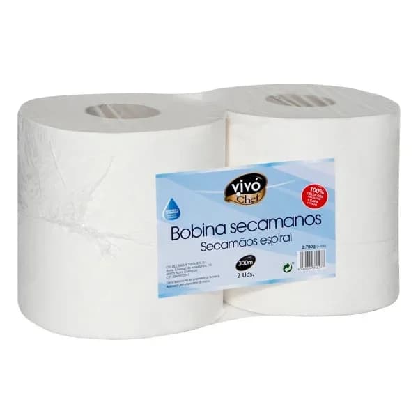 Papel Secamanos 2 x 300M - 1 ud - Imagen del producto en Findit