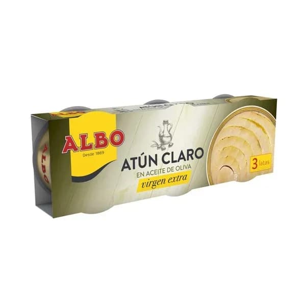 Atún Claro en Aceite de Oliva Virgen Extra 3 x 65G - 0.2 kg - Imagen del producto en Findit