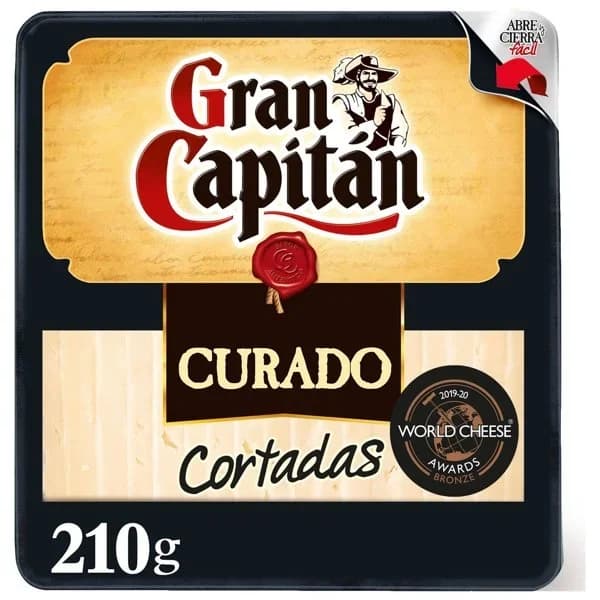 Queso Curado Cuña Precortada 230G - 0.21 kg - Imagen del producto en Findit