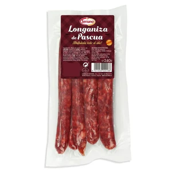 Longaniza de Pascua 180G - 0.18 kg - Imagen del producto en Findit
