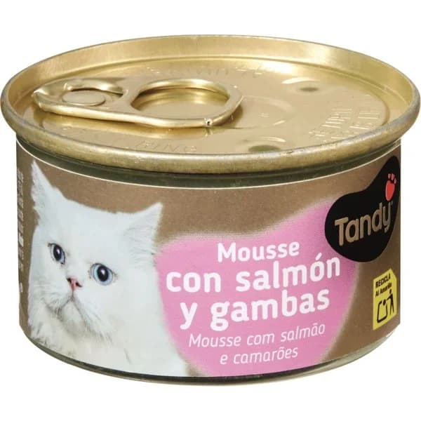 Comida Húmeda Gatos Mousse Salmon y Gambas - 0.09 kg - Imagen del producto en Findit