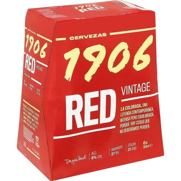 Cerveza red vintage 1906 botella 6 x 33 cl - 1.98 l - Imagen del producto en Findit