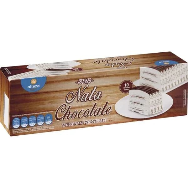 Helado Tarta Nata Chocolate 8/10 Raciones - 1 ud - Imagen del producto en Findit