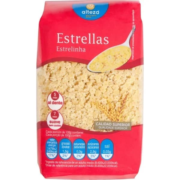 Pasta Estrella 500G - 0.5 kg - Imagen del producto en Findit