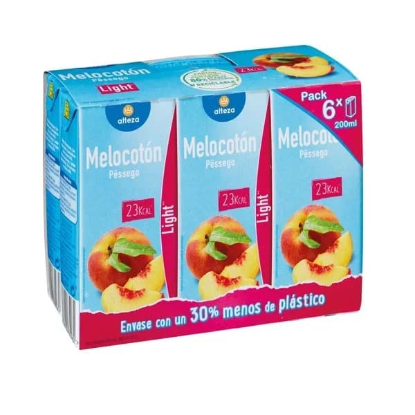 Néctar Melocotón 6 x 200ML - 1.2 l - Imagen del producto en Findit