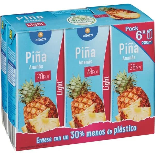 Nectar Piña Mitad Calorias - 1.2 l - Imagen del producto en Findit