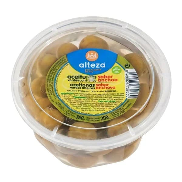 Aceituna Manzanilla Sabor Anchoa 380G - 1 ud - Imagen del producto en Findit