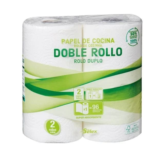 Papel Cocina Doble Rollo 192 Servicios - 1 ud - Imagen del producto en Findit