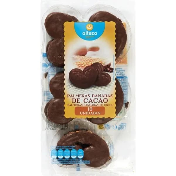 Palmeritas Hojaldre Bañadas Cacao - 0.17 kg - Imagen del producto en Findit