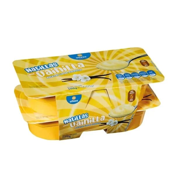 Natillas Vainilla 4UD - 0.5 kg - Imagen del producto en Findit