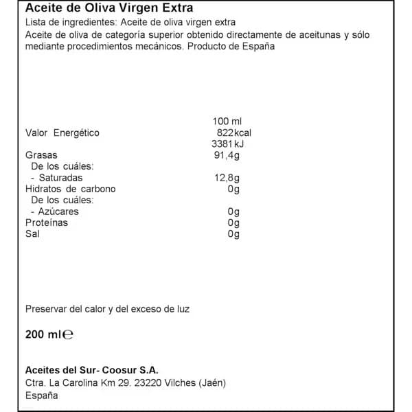 Aceite de Oliva Spray 200ML - 0.18 l - Imagen del producto en Findit