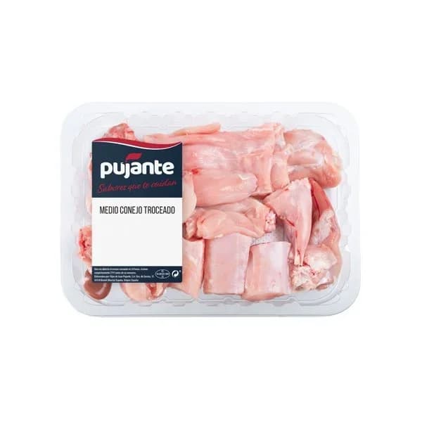 Medio Conejo Troceado Bandeja €/KG - 1 kg - Imagen del producto en Findit