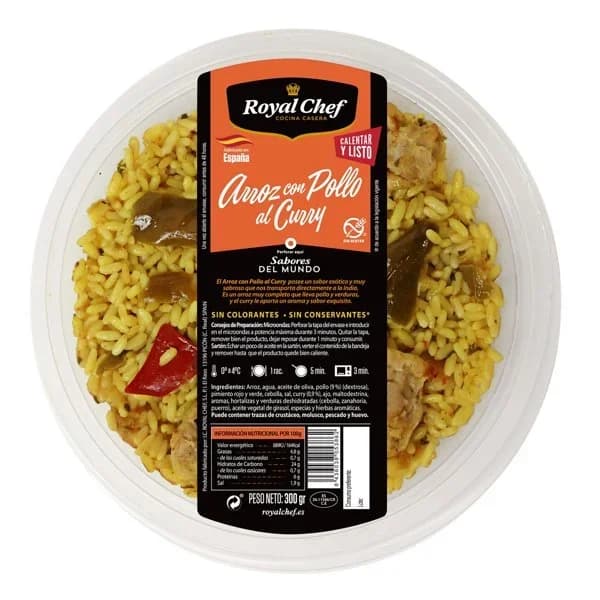 Arroz con Pollo al Curry 300G - 0.28 kg - Imagen del producto en Findit