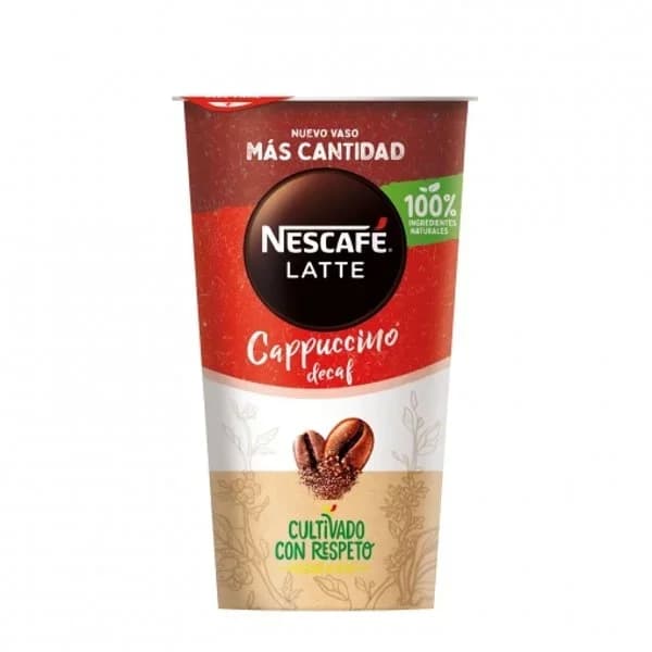 Café latte cappucino descafeinado Nescafé sin gluten 205 ml. - 0.21 l - Imagen del producto en Findit