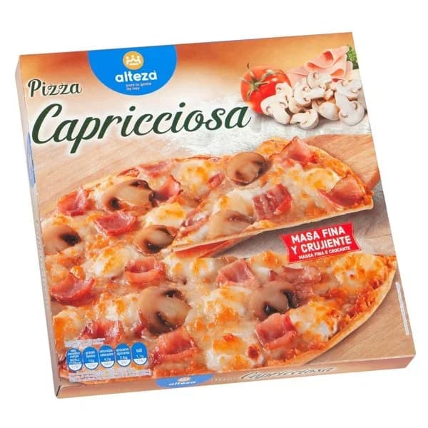 Pizza Capricciosa (Jamon y Champiñon) Congelada - 0.37 kg - Imagen del producto en Findit