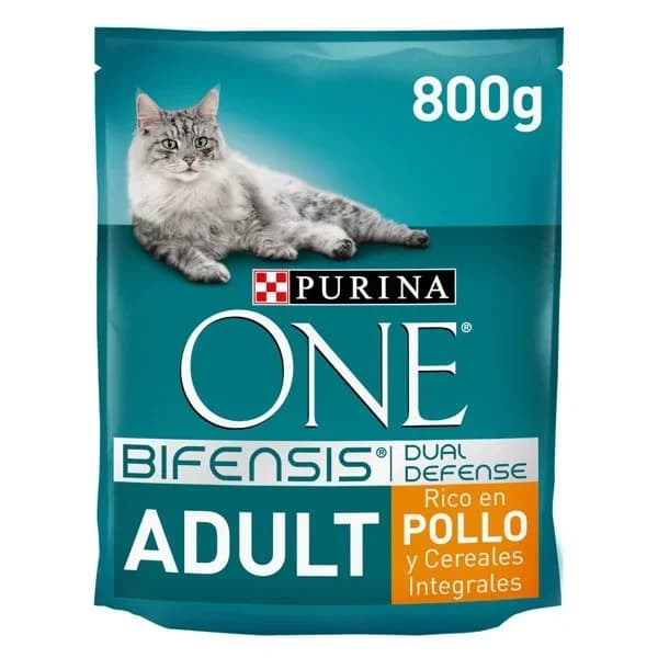 Alimento de pollo para gato adulto PURINA One, paquete 800 g - 0.56 kg - Imagen del producto en Findit