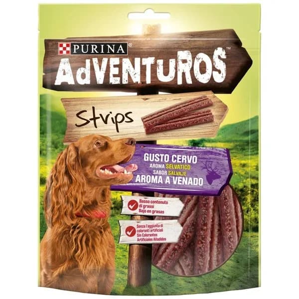 Snack Perro Adventuros Strips 90G - 0.09 kg - Imagen del producto en Findit