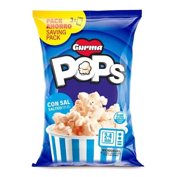 Palomitas Microondas con Sal 3 x 100G - 0.3 kg - Imagen del producto en Findit