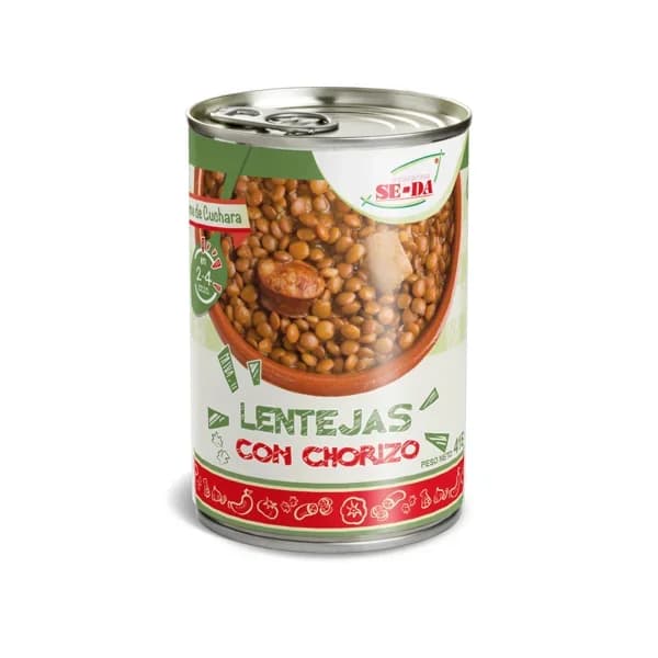 Lentejas con Chorizo 415G - 0.42 kg - Imagen del producto en Findit