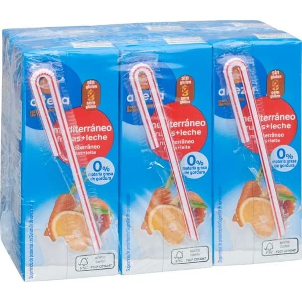 Bebida Fruta y Leche Mediterránea 6 x 200ML - 1.2 l - Imagen del producto en Findit