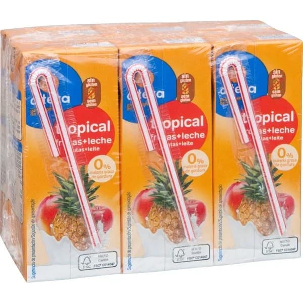 Bebida Fruta y Leche Tropical 6 x 200ML - 1.2 l - Imagen del producto en Findit