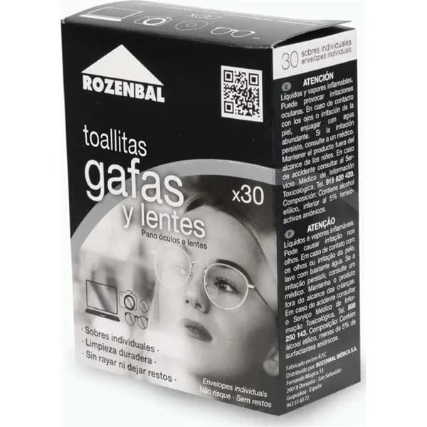 Toallitas Limpiagafas - 30 ud - Imagen del producto en Findit