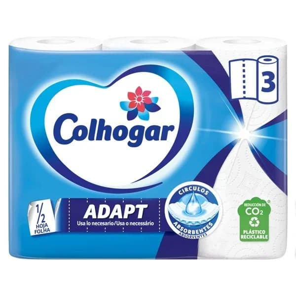Papel de Cocina Adapt 3 Rollos - 1 ud - Imagen del producto en Findit