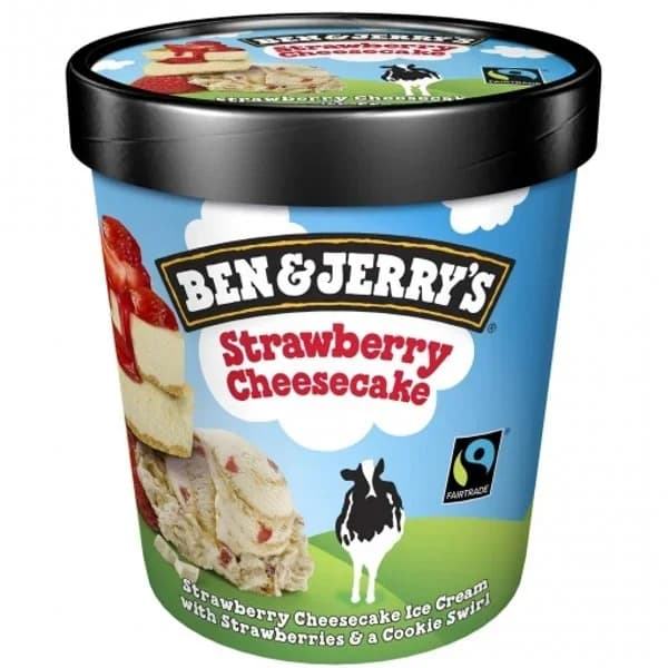 Helado de strawberry cheesecake BEN&JERRY'S, tarrina 465 ml - 0.47 l - Imagen del producto en Findit