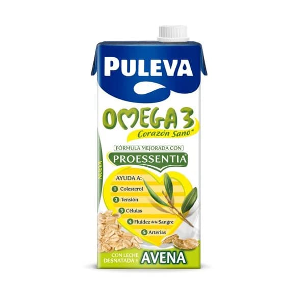Preparado lácteo avena PULEVA OMEGA3 PROESSENTIA, brik 1 litro - 1 l - Imagen del producto en Findit