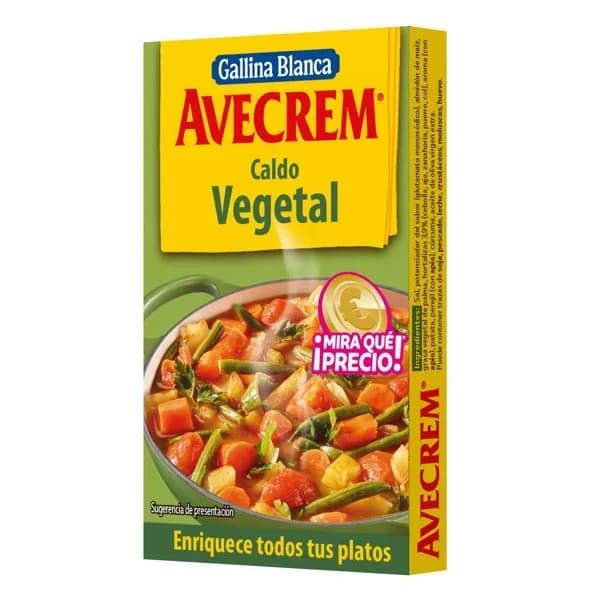 Caldo Vegetal Avecrem 8UD - 0.08 kg - Imagen del producto en Findit