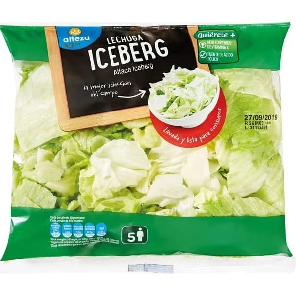 Lechuga Iceberg 250G - 0.25 kg - Imagen del producto en Findit