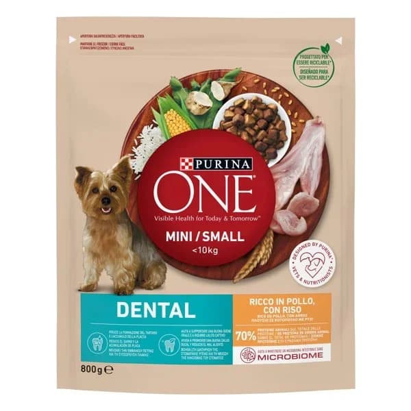 Alimento para perro mini dental care PURINA One, paquete 800 g - 0.8 kg - Imagen del producto en Findit