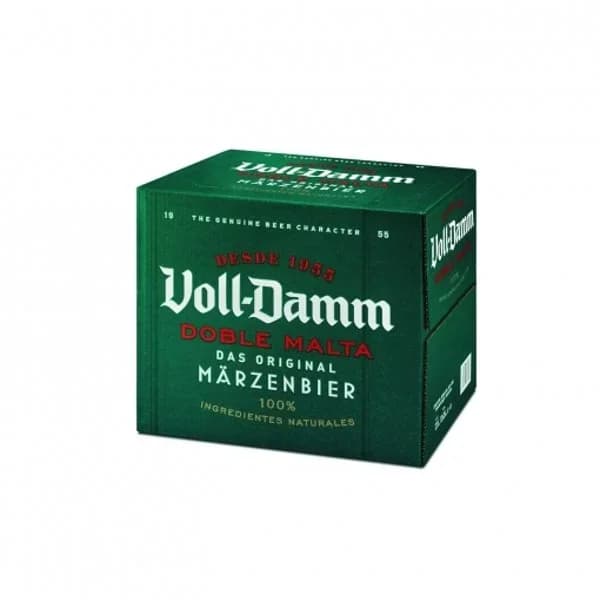 Cerveza Voll Damm doble malta pack de 12 botellas de 25 cl. - 3 l - Imagen del producto en Findit