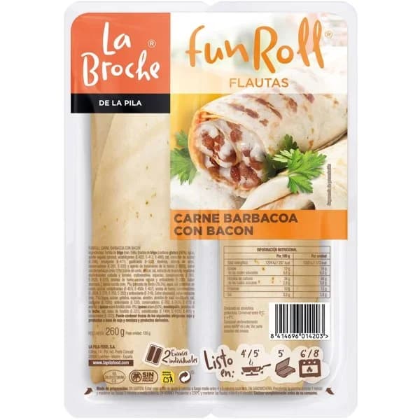 Fun Roll de Carne BBQ con Bacon 260G - 0.26 kg - Imagen del producto en Findit