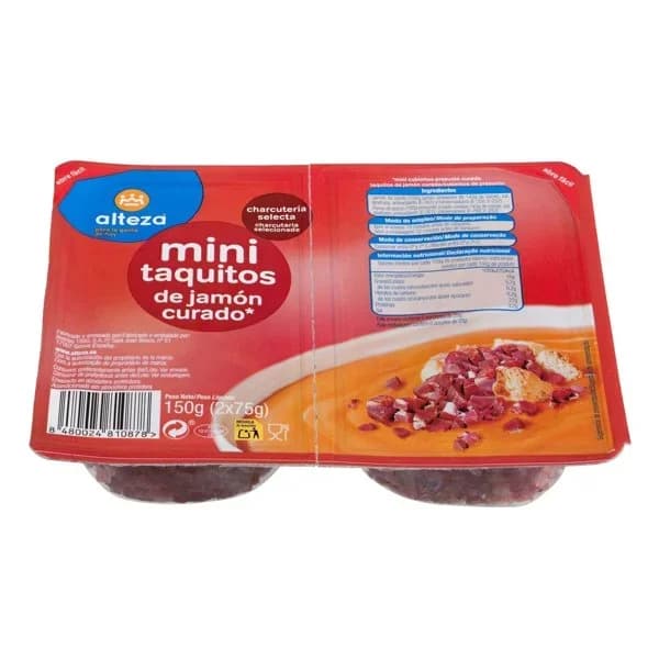 Jamón Mini Taquito 2 x 75G - 0.15 kg - Imagen del producto en Findit