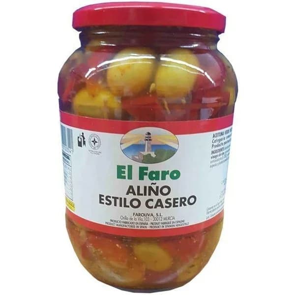 Aceitunas caseras EL FARO, frasco 500 g - 0.5 kg - Imagen del producto en Findit