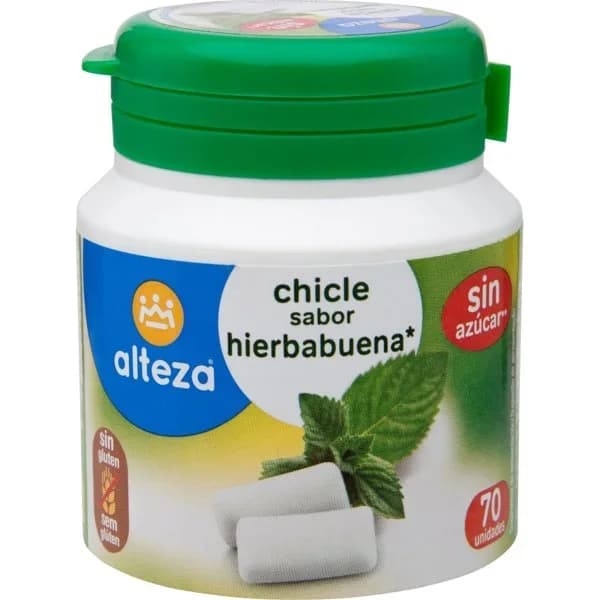 Chicle Hierbabuena sin Azúcar 70UD - 0.07 kg - Imagen del producto en Findit