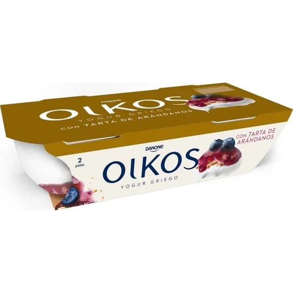 Yogur Griego Oikos Tarta de Arándanos 2UD - 0.22 kg - Imagen del producto en Findit