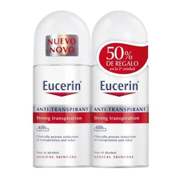 Desodorante roll on antitranspirante 48h Eucerin pack de 2 unidades de 50 ml. - 0.1 l - Imagen del producto en Findit