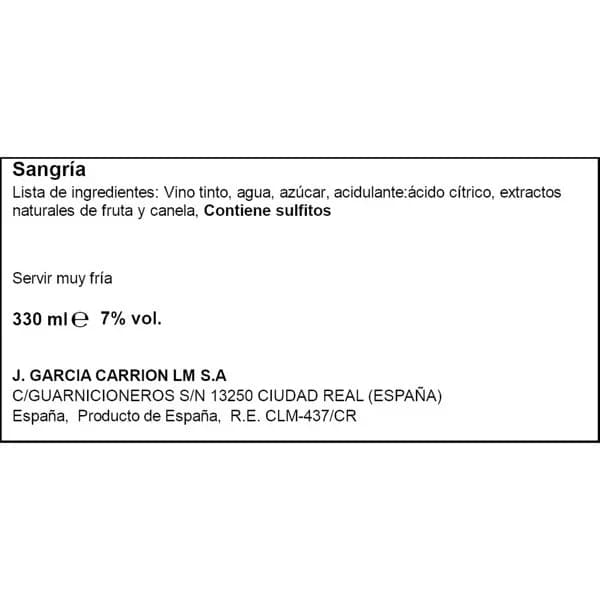 Sangría - 0.33 l - Imagen del producto en Findit