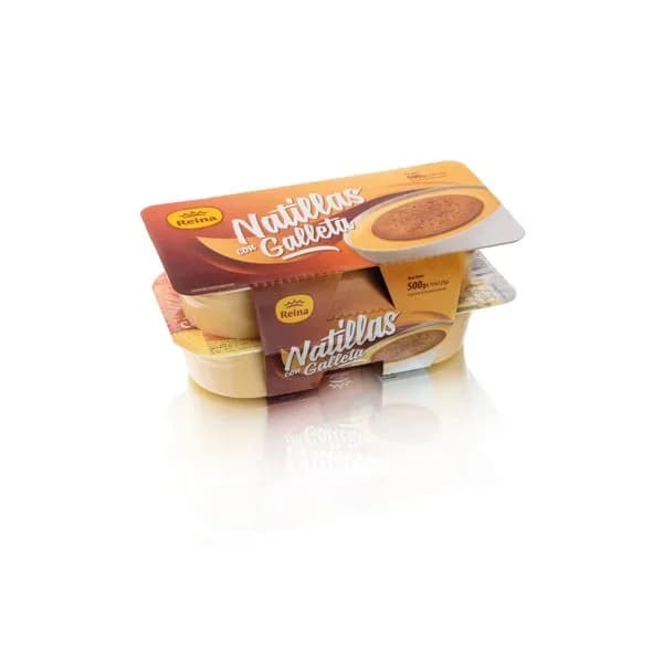 Natillas con galleta Reina pack 4 x 125 g - 0.5 kg - Imagen del producto en Findit