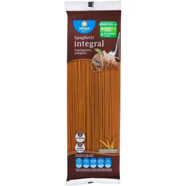 Pasta Spaghetti Integral 500G - 0.5 kg - Imagen del producto en Findit