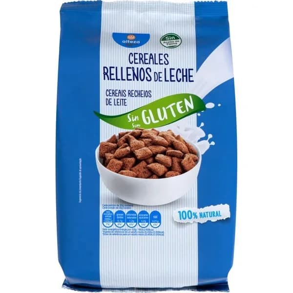 Cereales Rellenos de Leche sin Gluten 400G - 0.4 kg - Imagen del producto en Findit