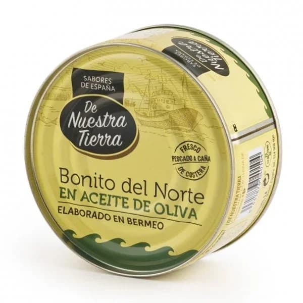 Bonito del norte en aceite de oliva De Nuestra Tierra 190 g. - 0.19 kg - Imagen del producto en Findit