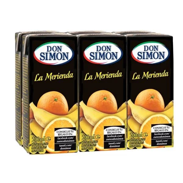 Néctar Merienda 6 x 200ML - 1.11 l - Imagen del producto en Findit