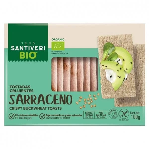Tostadas de trigo sarraceno 100 g - 0.1 kg - Imagen del producto en Findit